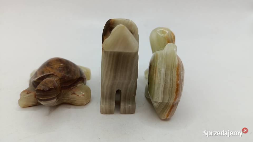 Figurki ozdoby z kamienia małe pies delfin żółw Zamość sprzedam