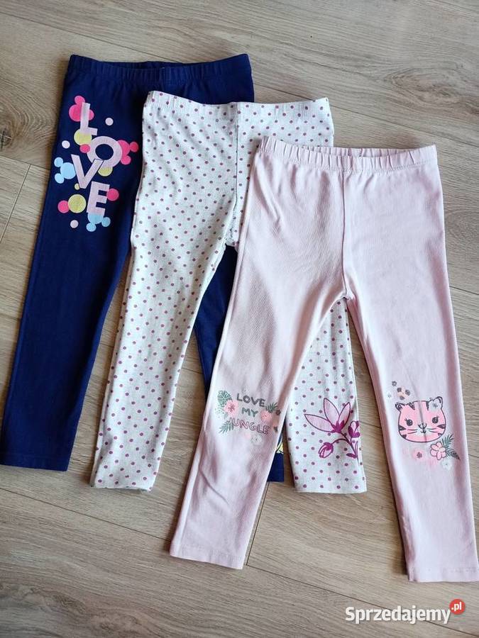 Legginsy getry dziewczęce 3pak 98 Płock