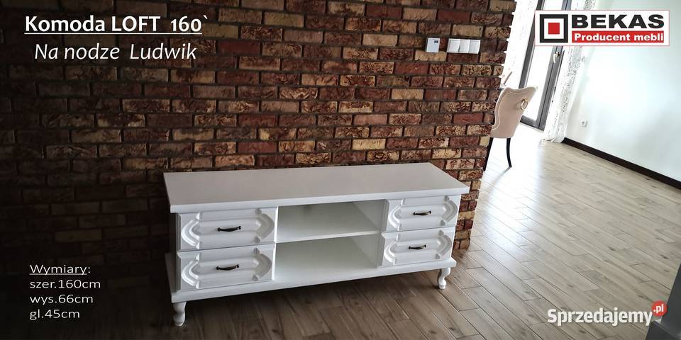 Witryna Narożna 70 Ludwik Biały Dąb Komoda 69cm sprzedam