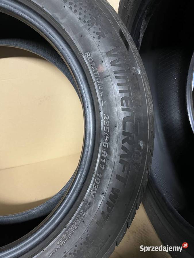 2x Opona zima 23555R17 103V XL KUMHO WINTERCRAFT wielkopolskie Gostyń sprzedam