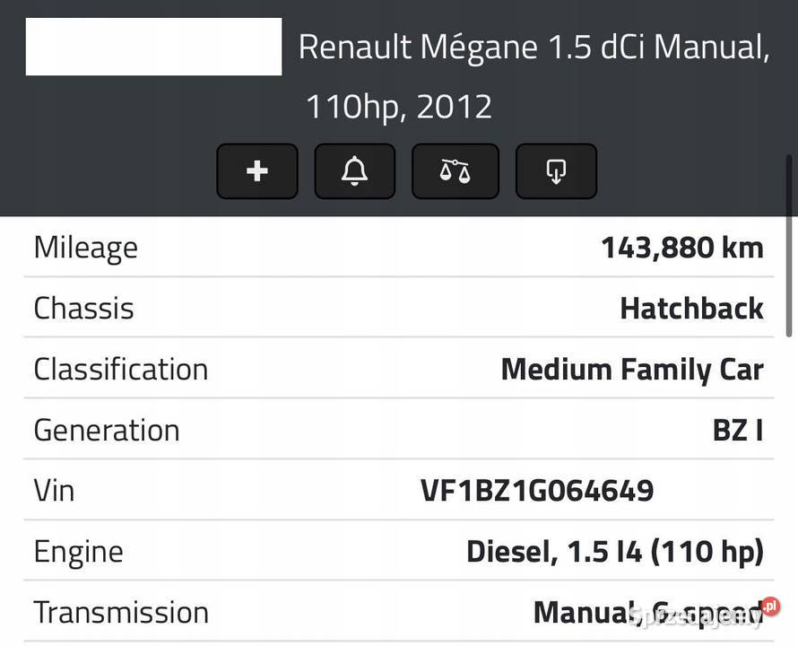 SILNIK K9K836 Renault Scenic Megane III Fluence Chełm