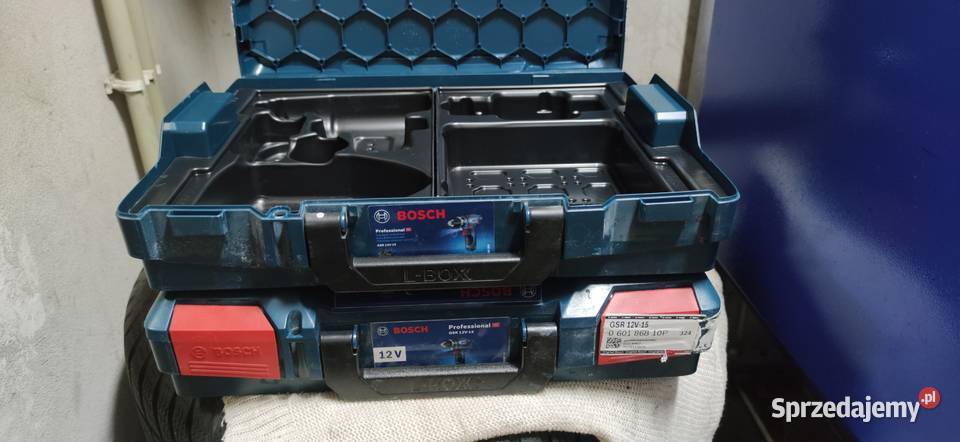Dwie skrzynki Bosch do wkrętarek narzędzi kujawsko-pomorskie Radziejów