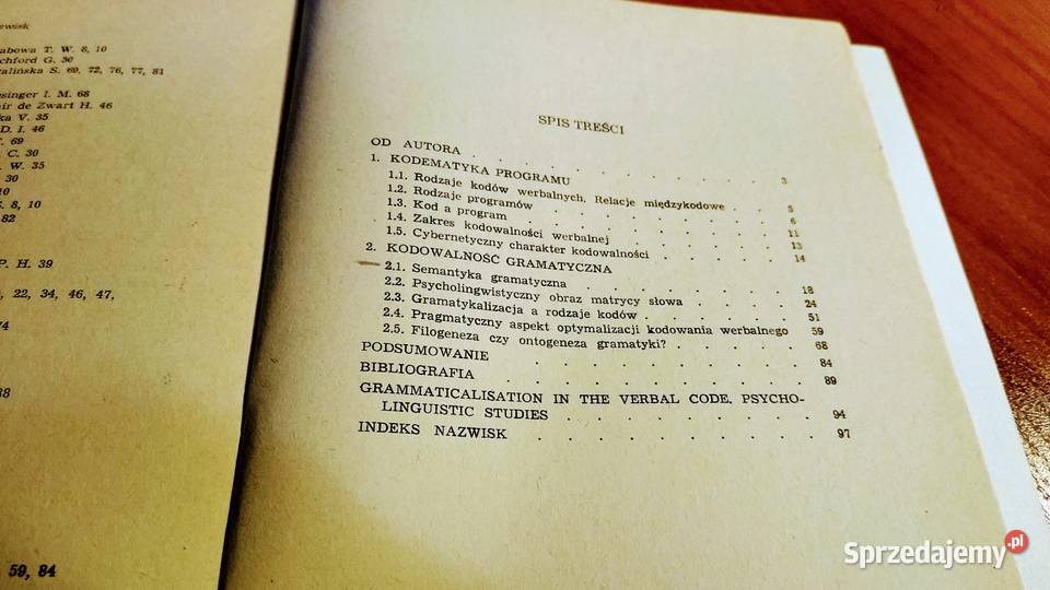 Gramatykalizacja w kodzie werbalnym studia
