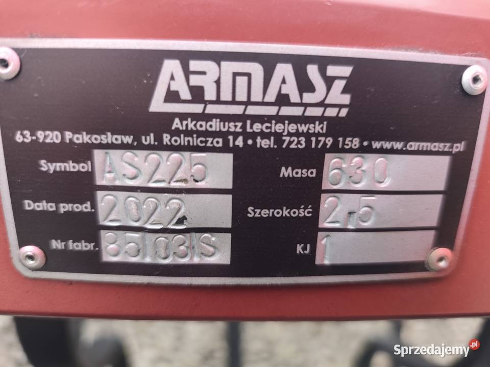 Agregat uprawowo siewny 25 m Armasz Hydropak Wirkowice Pierwsze