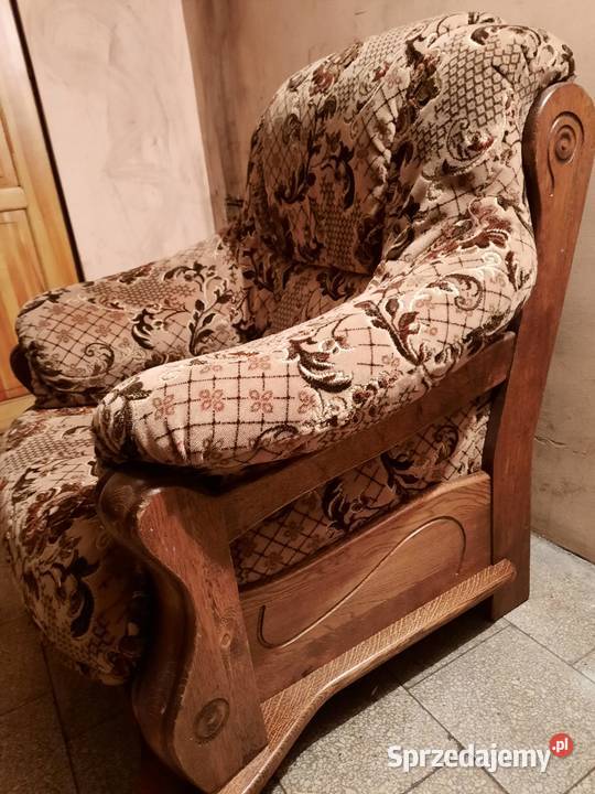 Wypoczynek kanapa sofa z funkcją spania fotel Wolsztyn