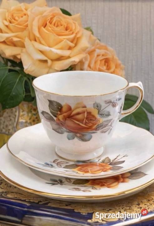 GAINSBOROUGH angielska porcelana kostna róże