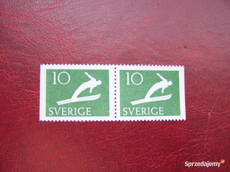 Szwecja 1953 MNH Mi 379 Sport Narciarstwo 2x śląskie Tychy