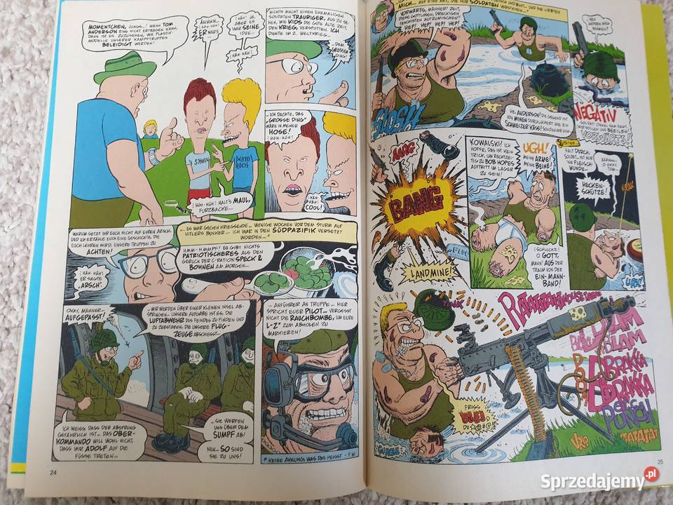 Beavis und ButtHead komiks z plakatem 1994 Gdynia