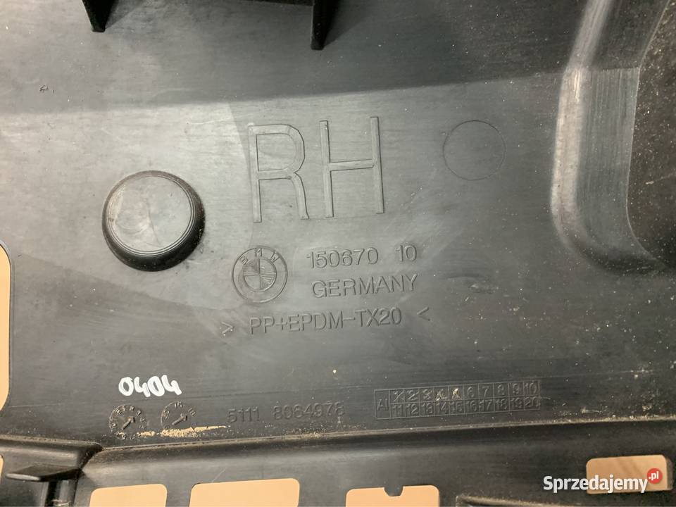 8064978 ślizg zderzaka prawy przód bmw 5 g30 g31 Szczecin