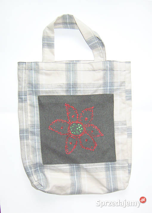 mocna torba na zakupy bawełniana torba eko torba 37cm Łódź