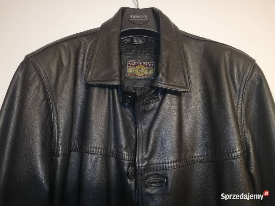 Kurtka skórzana czarna skóra naturalna mazowieckie Warszawa