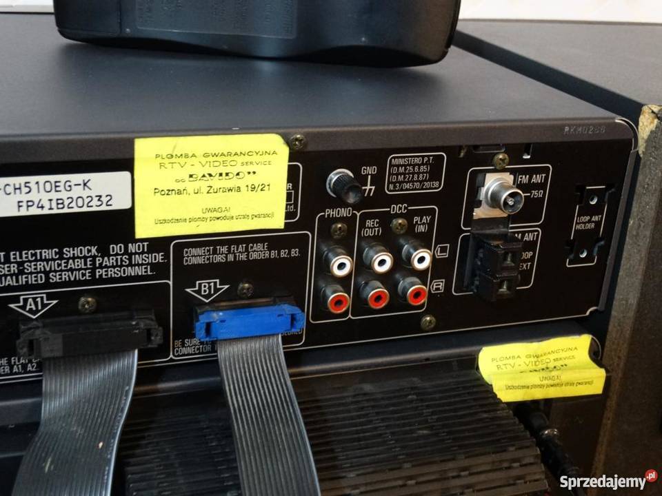 Wieża Technics SECH510 kol pilot Mocna WYSYŁKA
