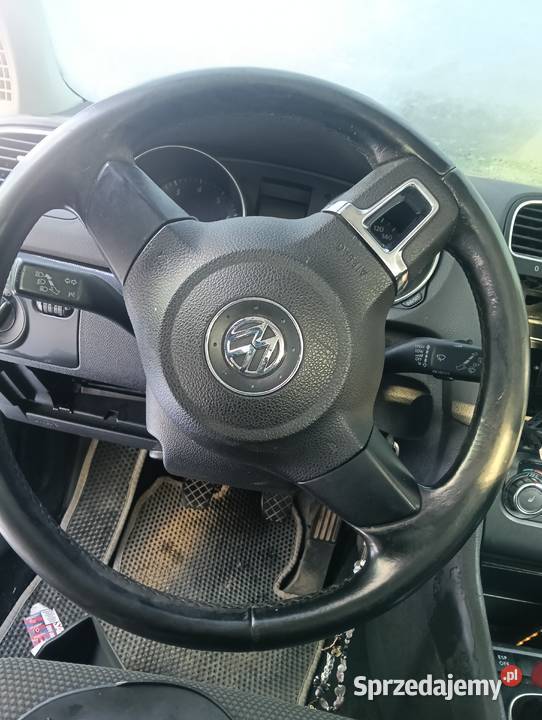 Kierownica 3 ramienna skórzana z poduszką golf 6 Części samochodowe Wąwolnica