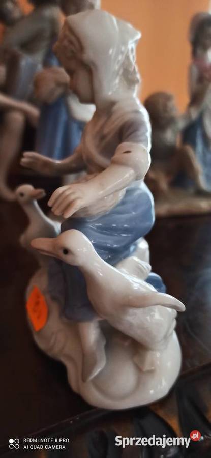 Figurka dziewczynka z kaczuszkami pomorskie Gdańsk