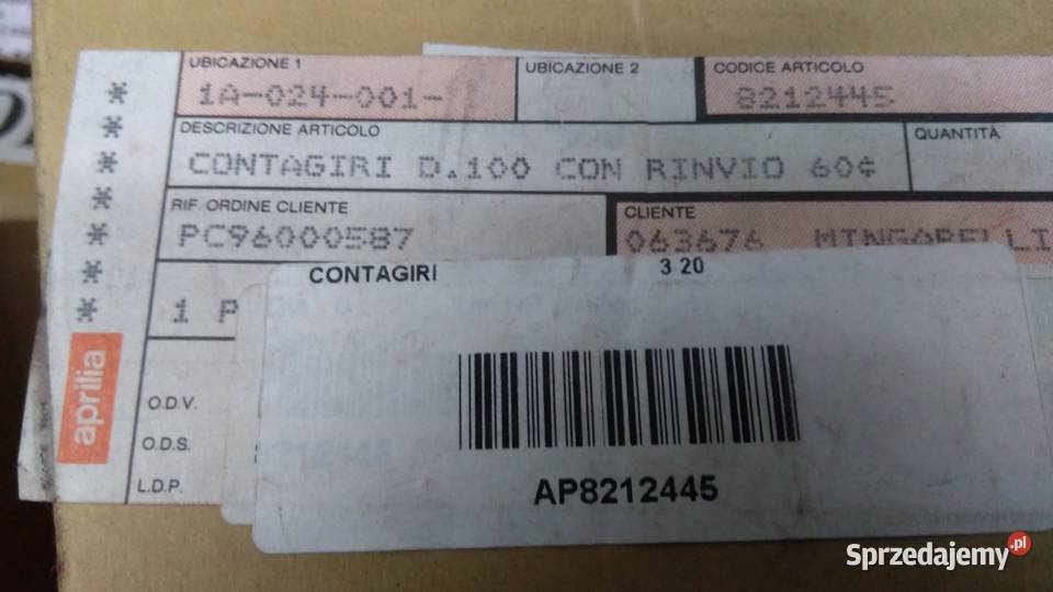 Obrotomierz zegar licznik Aprilia AF1 Futura Bielsk Podlaski