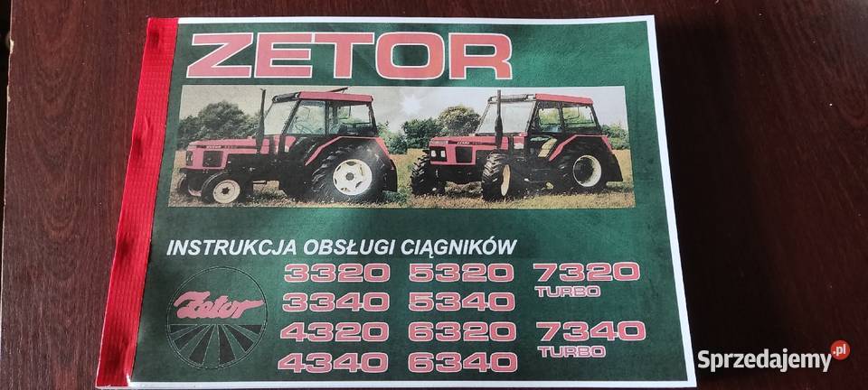 Instrukcja obsługi Zetor 3320-7340 turbo