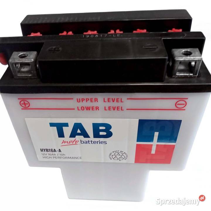 Akumulator motocyklowy TAB YB16AA HYB16AA 12V Radom