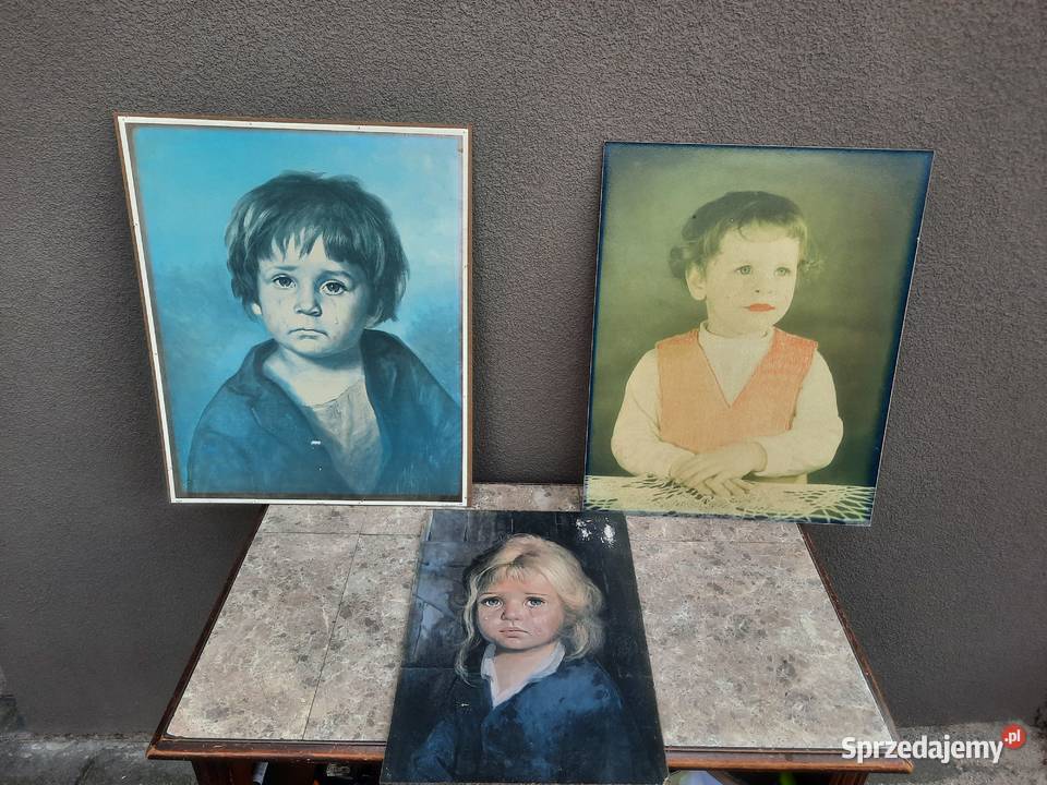 Zestaw 3 obrazy obrazki dzieci druki Tczew