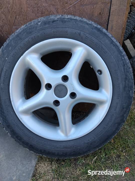 Alufelgi 15 Borbet 4X108 opony 18565 R15 Brzozów