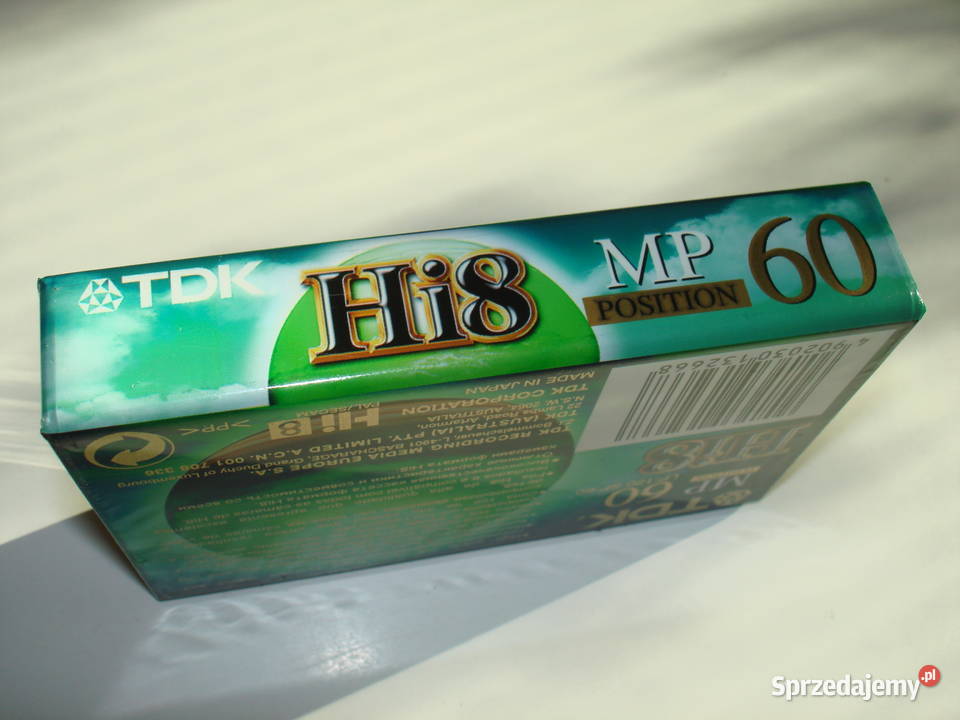 TDK nowa kaseta zafoliowana fabrycznie HI8 sprzedam