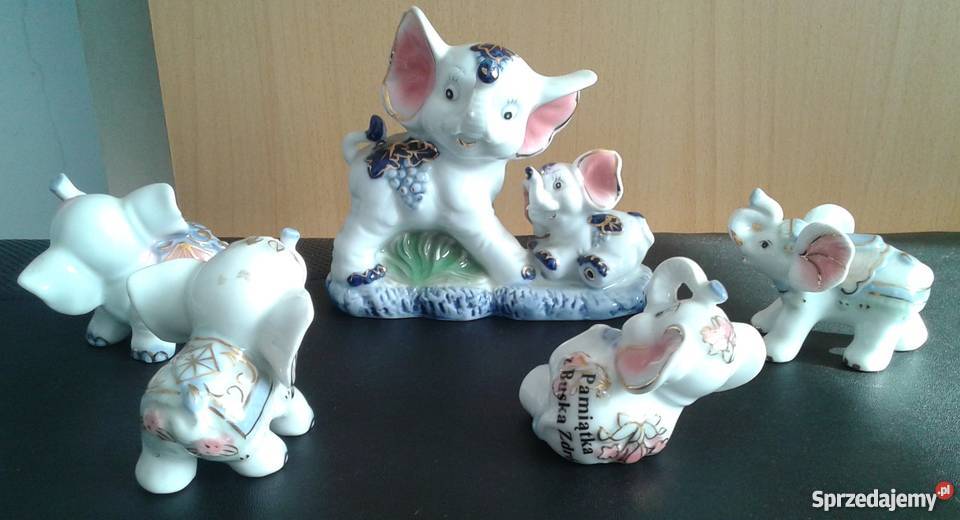 PORCELANOWE SŁONIKI DO KOLEKCJI NA PREZENT Antyki, Sztuka, Kolekcje sprzedam