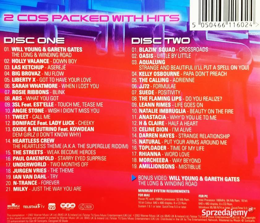 Podwójny Album 2XCD HITS 54 Największe Disco 40 Bielsk Podlaski sprzedam