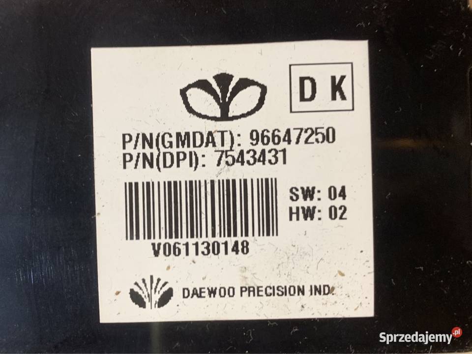 96647250 wyświetlacz Chevrolet Epica Deski rozdzielcze, konsole Szczecin sprzedam