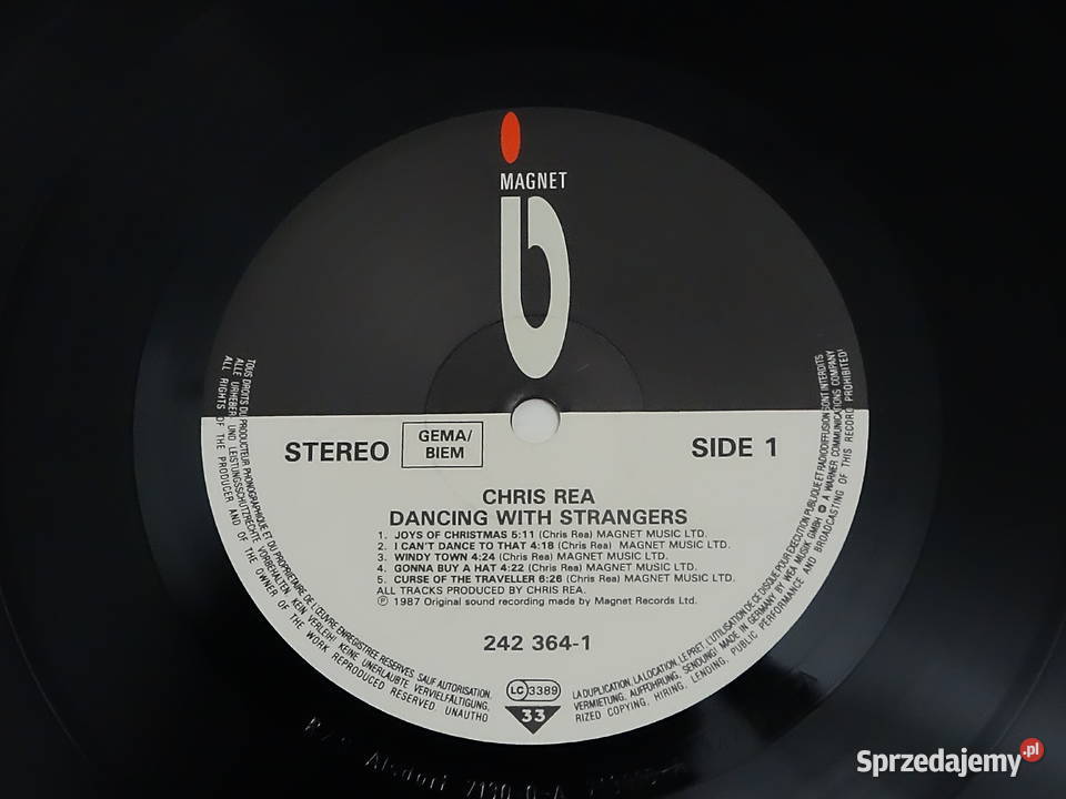 Chris Rea Dancing With Strangers Winyl LP VG