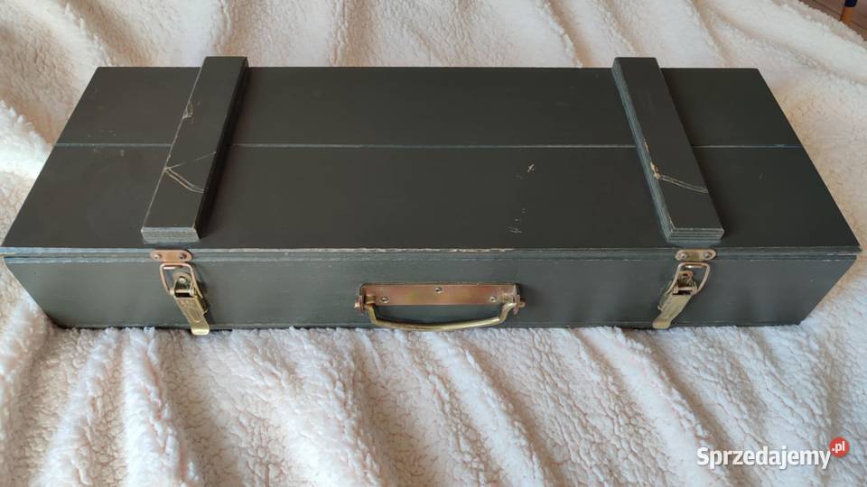 drewniana skrzynia wojskowa skrzynka na amunicję Gdańsk
