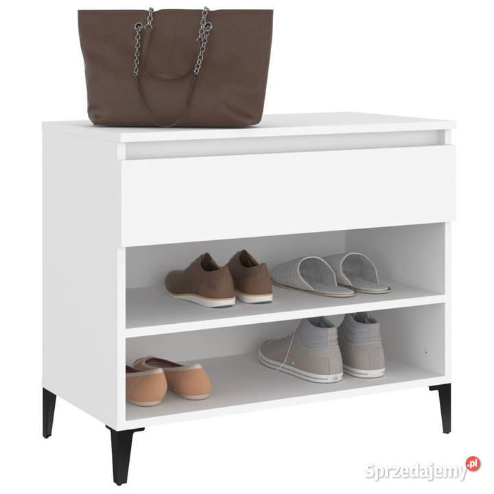Półka na buty biała 70x36x60 materiał Warszawa