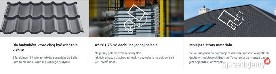 BUDMAT blachodachówka 2 modułowa BELLA SARA Białystok