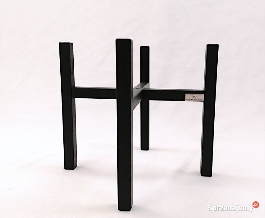 Kwietnik czarny na nóżkach stojak pod doniczki Gdynia sprzedam