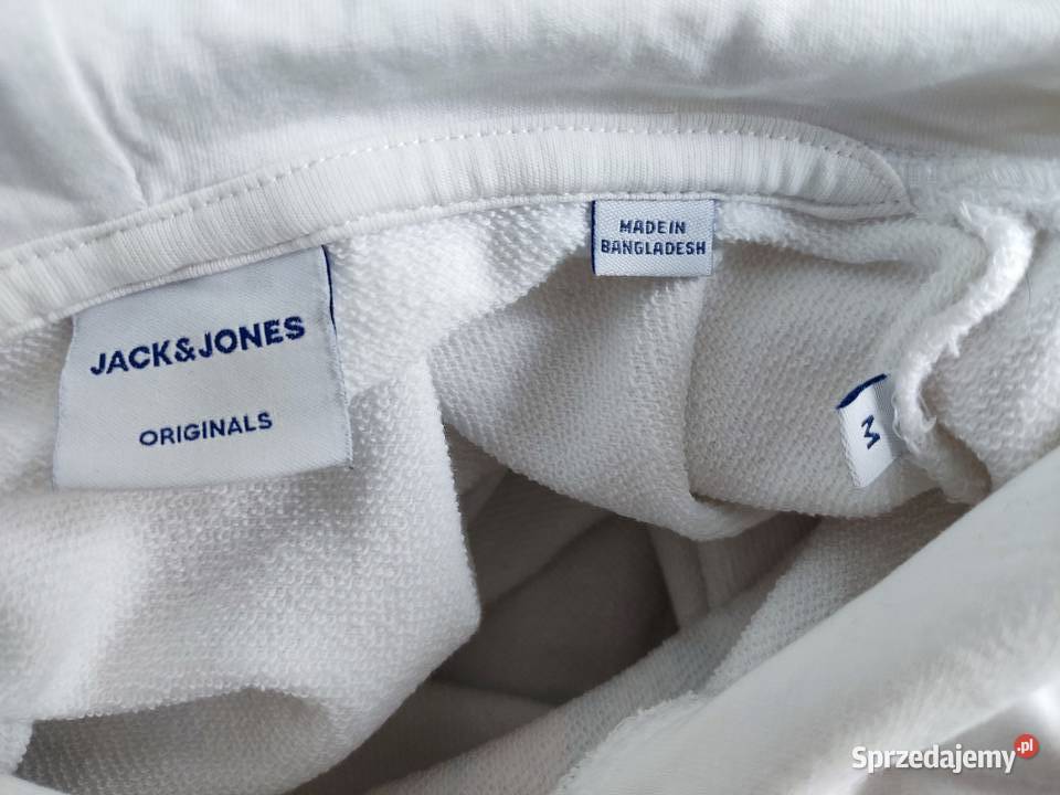 Bluza z kapturem Jack Jones biała Rozmiar M Głuchołazy