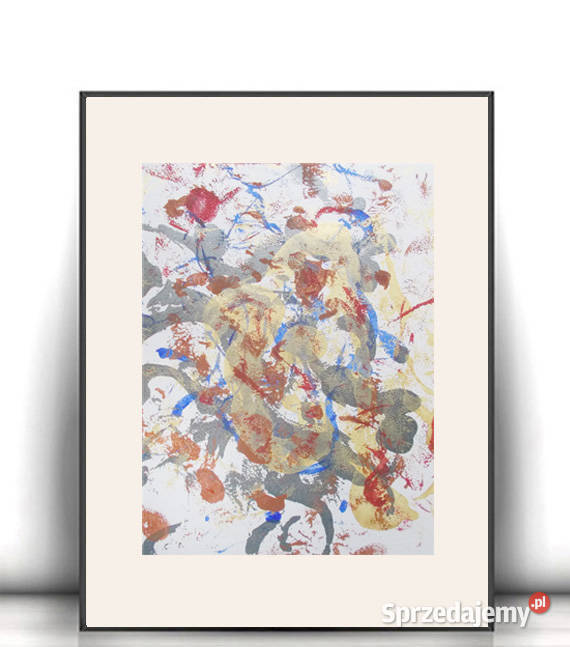 abstrakcyjny rysunek 30x40 boho dekoracja na Gdynia sprzedam