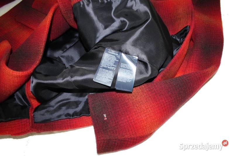 Płaszcz Tommy Hilfiger damski Wool Blend Check Kratka Tarnowskie Góry sprzedam