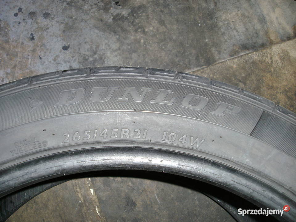 2 x 26545 R 21 DUNLOP SP SPORT 01 104V 4 mm 265