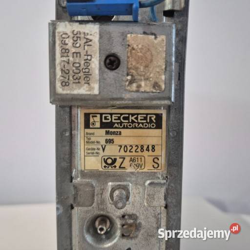 Radio Becker Monza Bluetooth mp3 BMW e30 e31 e32 zachodniopomorskie Koszalin