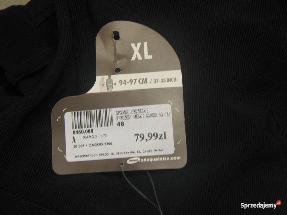 BRYCZESY jeździeckie męskie XL Warszawa sprzedam