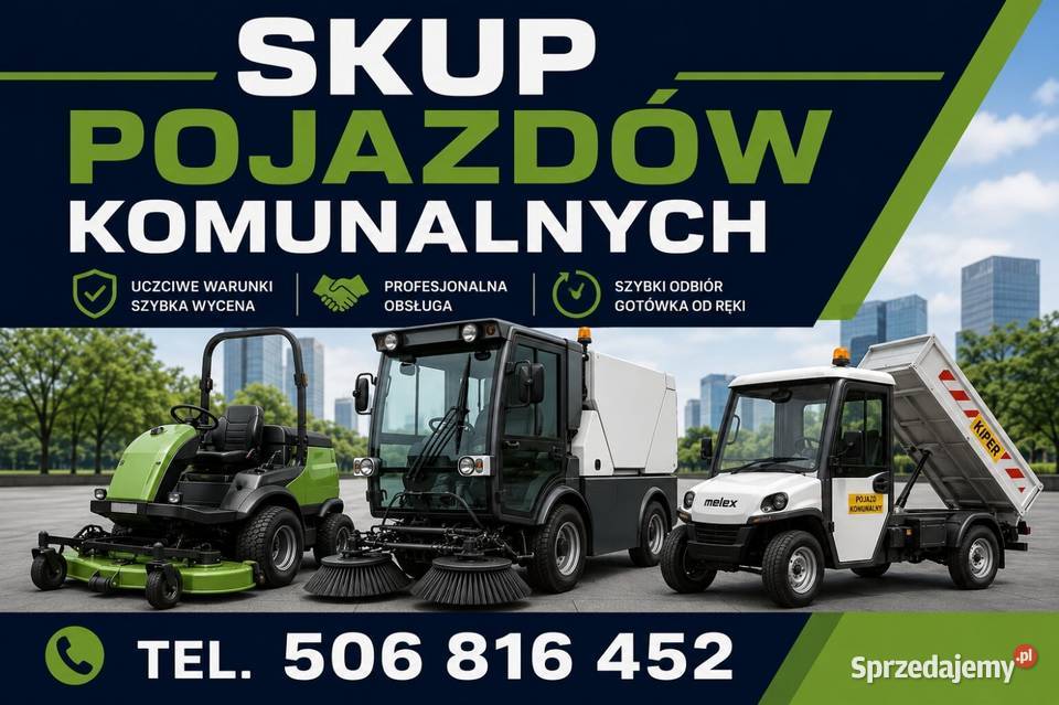 SKUP ZŁOMOWANIE POJAZDÓW KOMUNALNYCH TRAKTORKÓW Katowice usługa
