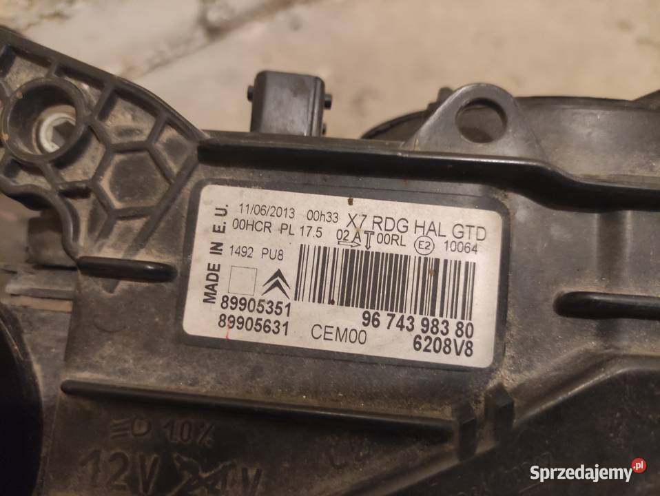 Citroen C5 reflektory lampy przednie Słupsk