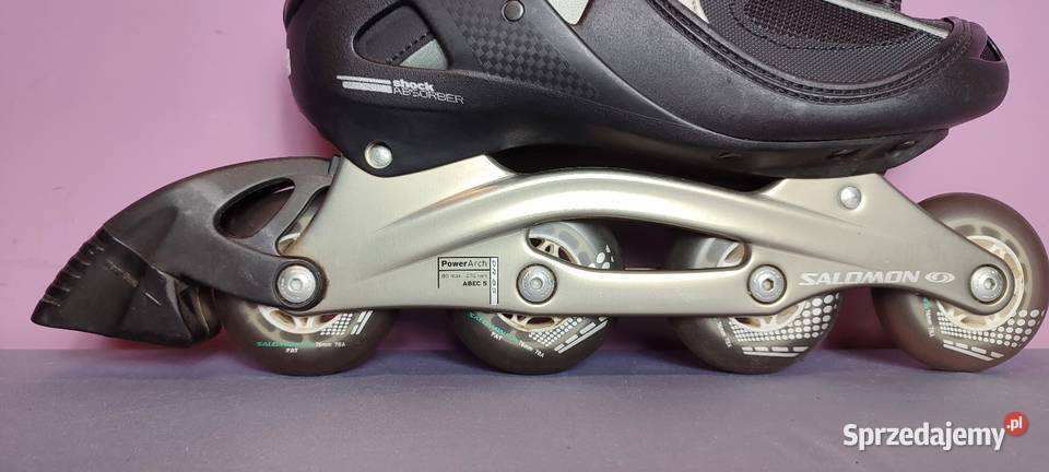 Raz użyte rolki Salomon męskie koła FAT 76 mm r Sport i Wypoczynek małopolskie Jasień