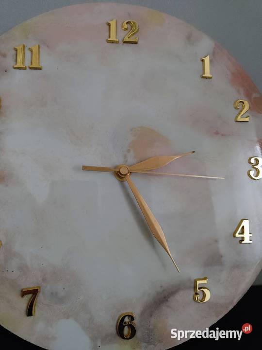 Zegar z żywicy epoksydowej 30 Wyposażenie wnętrz Ostrołęka sprzedam
