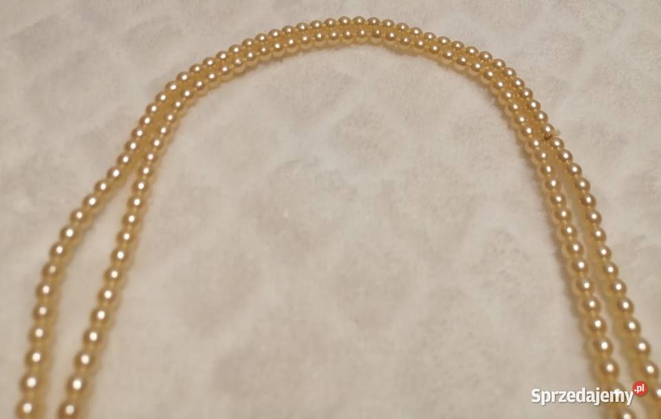 Naszyjnik z koralików korale 4mm 145 14 śląskie sprzedam