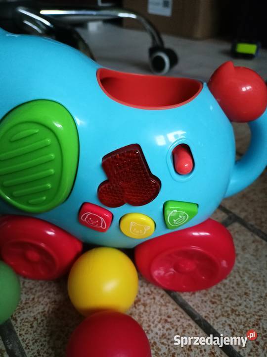 Słoń strzelający piłkami Grający One Two Fun 12m