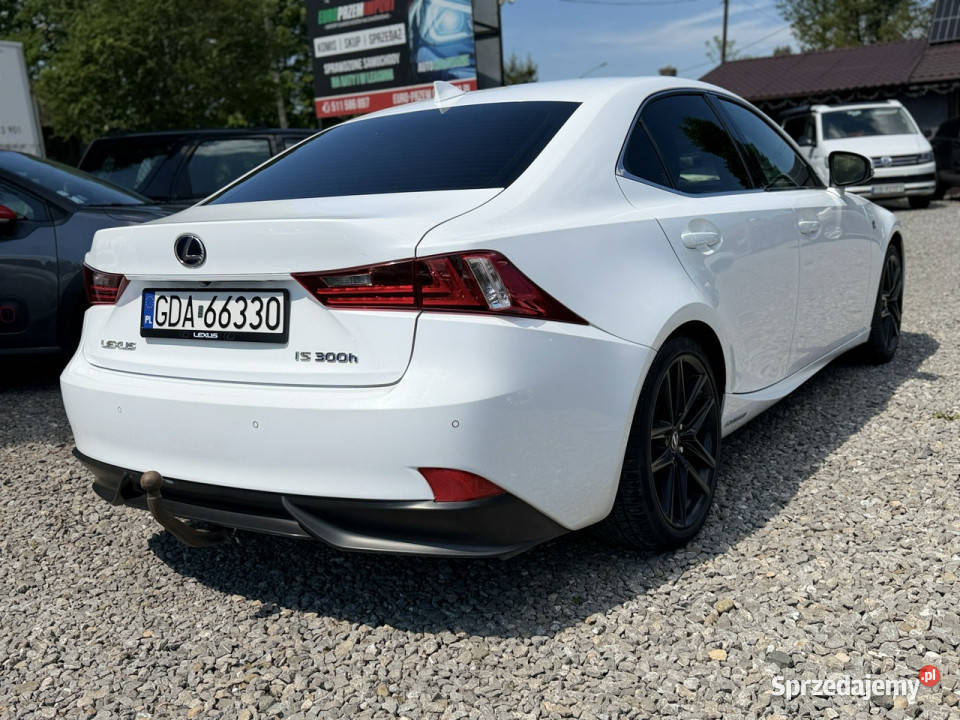 Lexus IS 300h 25 hybryda FSport navi kamera serwisowany w ASO Łodygowice