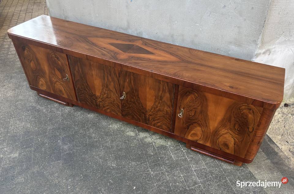 KomodaSzafka RTV ArtDeco Orzech 195 Antyk Warszawa sprzedam