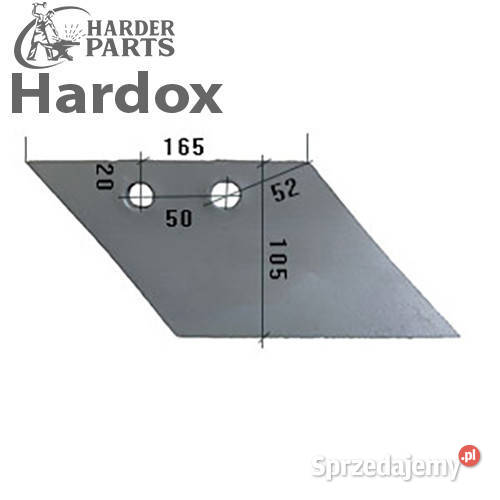 Lemiesz przedpłużka HARDOX 22602P części do Suwałki