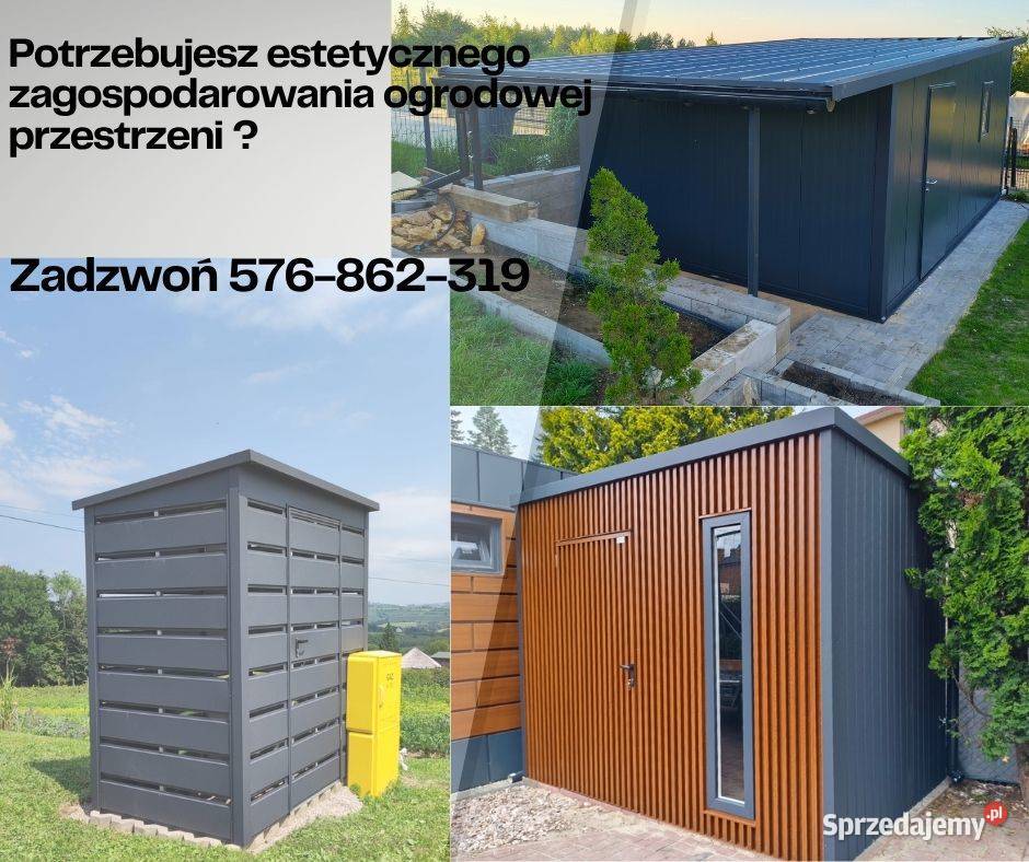 Domek narzędziowy wiata śmietnikowa altana Katowice sprzedam