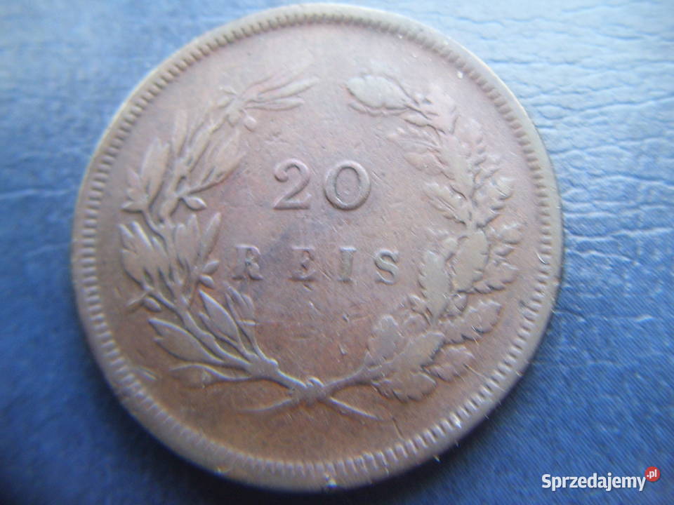 Stare monety 20 real 1892 Portugalia