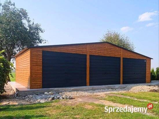 Garaż blaszany 10x6 drewnopodobny Sprzedaż